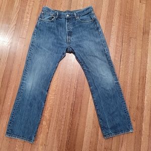 Levi's 501 high waist straight jeans